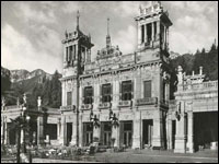 Il Casinò di San Pellegrino Terme in una foto d'epoca