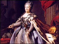 Caterina II la Grande amante del gioco